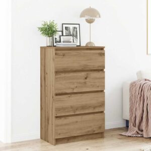 Credenza Rovere Artigianale 60x35x98,5 cm in Legno Multistrato
