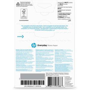 HP CARTA FOTOGRAFICA LUCIDA HP EVERYDAY GLOSSY PHOTO PAPER - 100 FOGLI/10X 15 CM