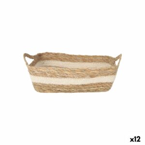 Scatola portaoggetti Privilege vimini 25 x 20 x 8 cm (12 Unità)