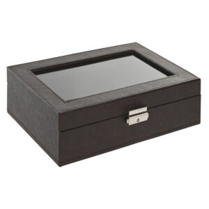 Scatola-Portagioie Home ESPRIT Marrone Marrone scuro Poliuretano 25 x 16 x 8,5 cm