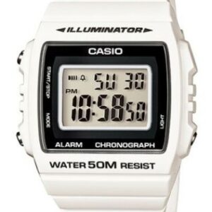 CASIO TIMELESS COLLECTION Mod. SPORT ILLUMINATOR WR 50M, ALARM, CHRONOGRAPH - WHITE