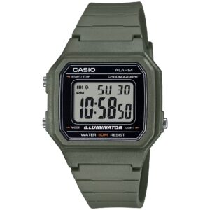 CASIO TIMELESS COLLECTION Mod. SPORT ILLUMINATOR WR 50M, ALARM, CHRONOGRAPH - ARMY GREEN