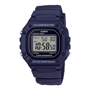 ?CASIO TIMELESS COLLECTION Mod. SPORT ILLUMINATOR WR 50M, ALARM, CHRONOGRAPH - BLUE