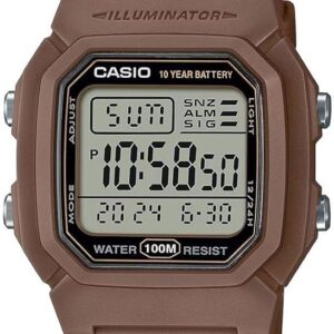 CASIO TIMELESS COLLECTION Mod. DIVER - DOUBLE TIME, ALARM, CHRONOGRAPH - 10 Year Battery - BROWN