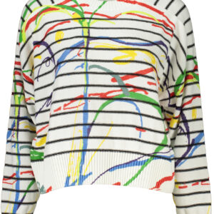 DESIGUAL MAGLIA DONNA BIANCO