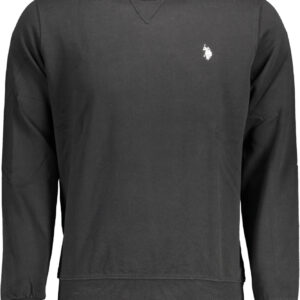 U.S. POLO FELPA SENZA ZIP UOMO NERO
