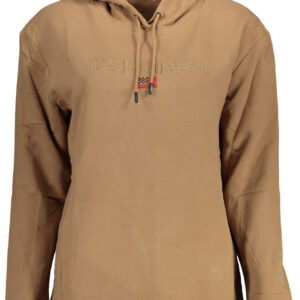 U.S. POLO FELPA SENZA ZIP DONNA MARRONE