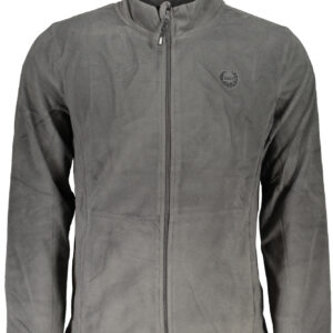 GIAN MARCO VENTURI FELPA CON ZIP UOMO GRIGIO