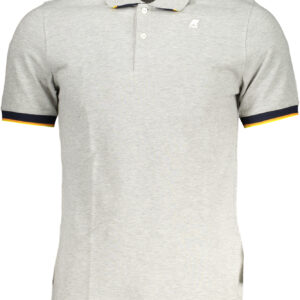 K-WAY POLO MANICHE CORTE UOMO GRIGIO