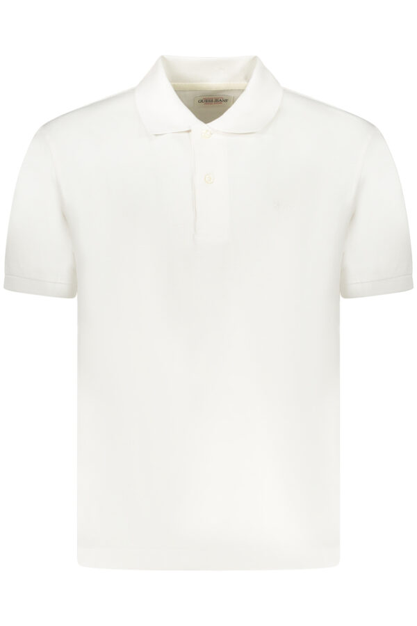 GUESS JEANS POLO MANICHE CORTE UOMO BIANCO