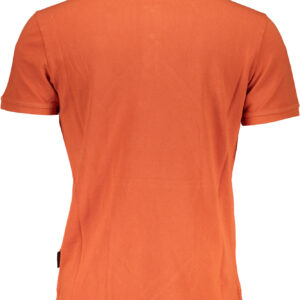NAPAPIJRI POLO MANICHE CORTE UOMO ARANCIO