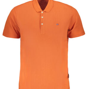 NAPAPIJRI POLO MANICHE CORTE UOMO ARANCIO