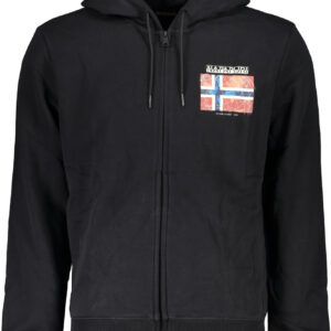NAPAPIJRI FELPA CON ZIP UOMO NERO