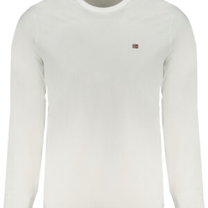 NAPAPIJRI T-SHIRT MANICHE LUNGHE UOMO BIANCO