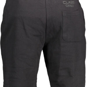 CAVALLI CLASS PANTALONE BERMUDA UOMO NERO