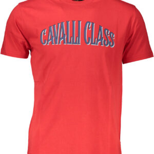 CAVALLI CLASS T-SHIRT MANICHE CORTE UOMO ROSSO
