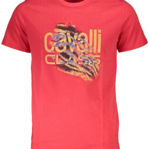 CAVALLI CLASS T-SHIRT MANICHE CORTE UOMO ROSSO
