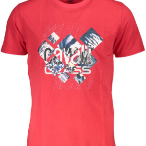CAVALLI CLASS T-SHIRT MANICHE CORTE UOMO ROSSO