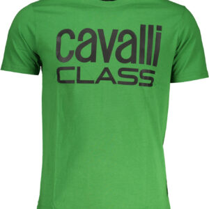 CAVALLI CLASS T-SHIRT MANICHE CORTE UOMO VERDE