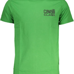 CAVALLI CLASS T-SHIRT MANICHE CORTE UOMO VERDE