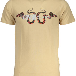 CAVALLI CLASS T-SHIRT MANICHE CORTE UOMO BEIGE