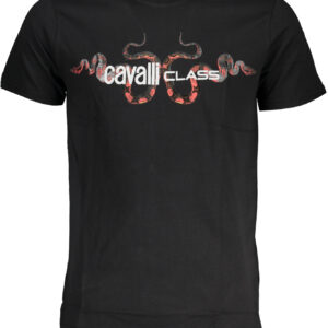 CAVALLI CLASS T-SHIRT MANICHE CORTE UOMO NERO
