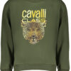 CAVALLI CLASS FELPA SENZA ZIP UOMO VERDE