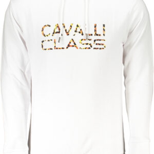 CAVALLI CLASS FELPA SENZA ZIP UOMO BIANCO