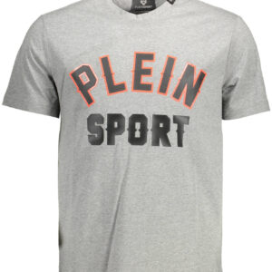 PLEIN SPORT T-SHIRT MANICHE CORTE UOMO GRIGIO