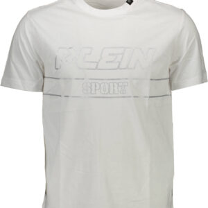 PLEIN SPORT T-SHIRT MANICHE CORTE UOMO BIANCO
