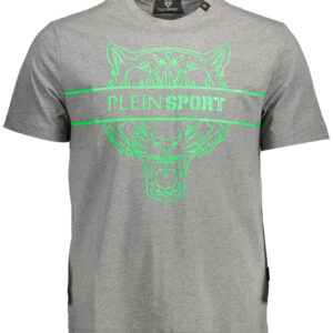 PLEIN SPORT T-SHIRT MANICHE CORTE UOMO GRIGIO