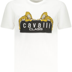 CAVALLI CLASS T-SHIRT MANICHE CORTE UOMO BIANCO