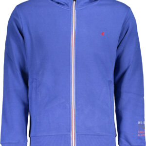 U.S. GRAND POLO FELPA CON ZIP UOMO BLU