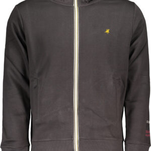 U.S. GRAND POLO FELPA CON ZIP UOMO GRIGIO