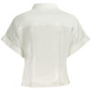 GUESS JEANS CAMICIA MANICHE CORTE DONNA BIANCO
