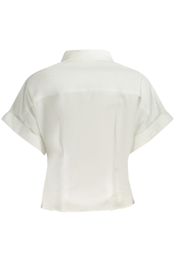 GUESS JEANS CAMICIA MANICHE CORTE DONNA BIANCO