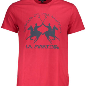 LA MARTINA T-SHIRT MANICHE CORTE UOMO ROSSO