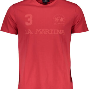 LA MARTINA T-SHIRT MANICHE CORTE UOMO ROSSO