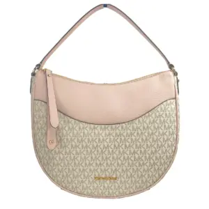 Large Dover Half Moon Crossbody Bag Purse Powder Blush Multi