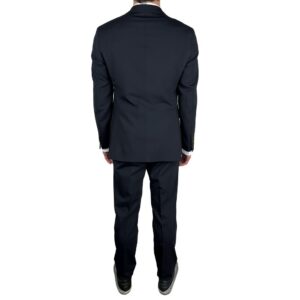 Navy Wool Mens Suit