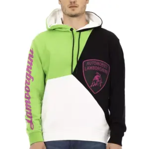 White Cotton Men Hoodie