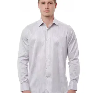 White Cotton Men Shirt