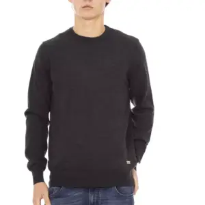 Gray Fabric Men Sweater