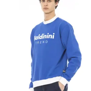 Blue Cotton Men's Sweater