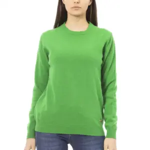 Green Wool Women Sweater