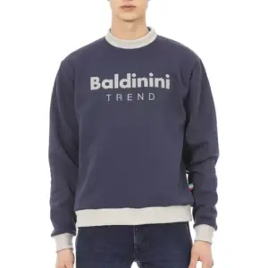 Blue Cotton Men's Sweater