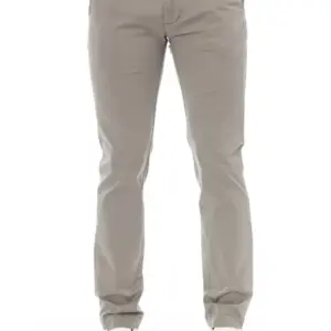 Beige Cotton Men Chino Pant
