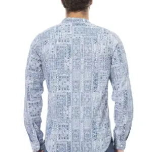 Light Blue Cotton Men Shirt