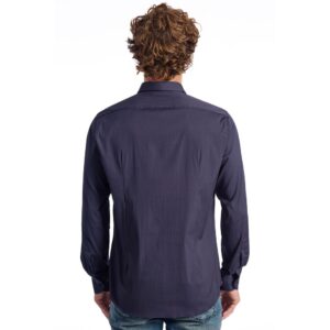 Blue Cotton Men's Shirt
