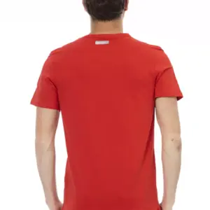 Red Cotton Men T-Shirt